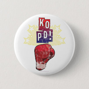 Parkinson's KO Distressed 6 Cm Round Badge