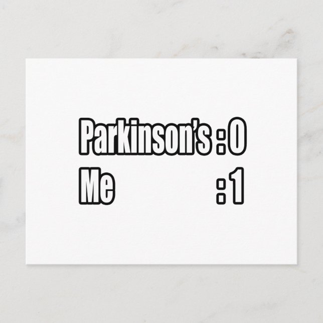 Parkinson's Scoreboard (Me) Postcard (Front)