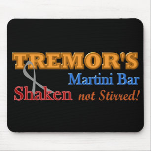 Parkinson's Tremor's Martini Bar Shaken Design Mouse Pad