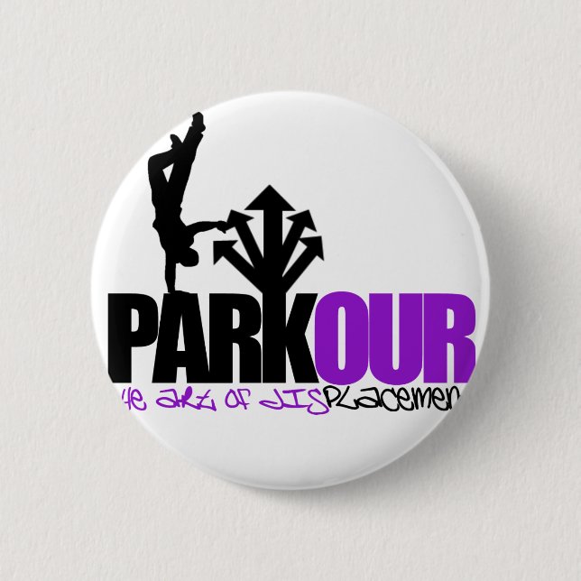 Parkour 6 Cm Round Badge (Front)