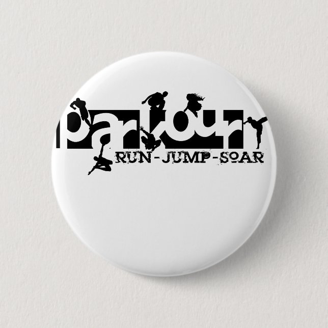 Parkour 6 Cm Round Badge (Front)