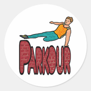 Parkour Classic Round Sticker