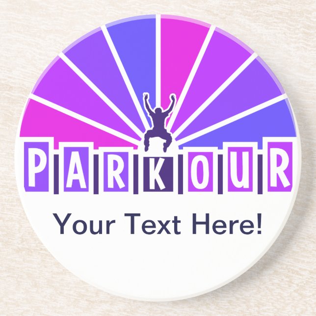 PARKOUR coaster, customise Coaster (Front)