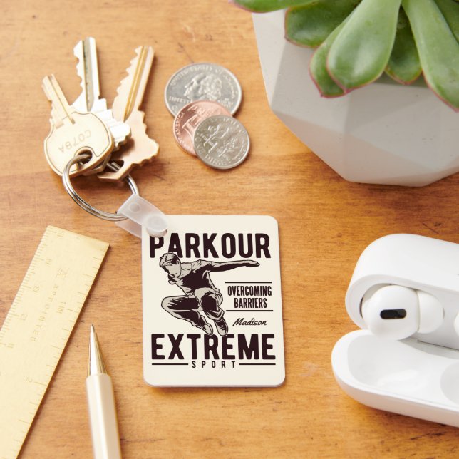 PARKOUR custom name Key Ring (Desk)