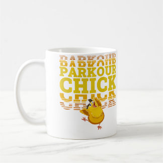 Parkour Free Running Traceur Chicken Girl Parkour Coffee Mug