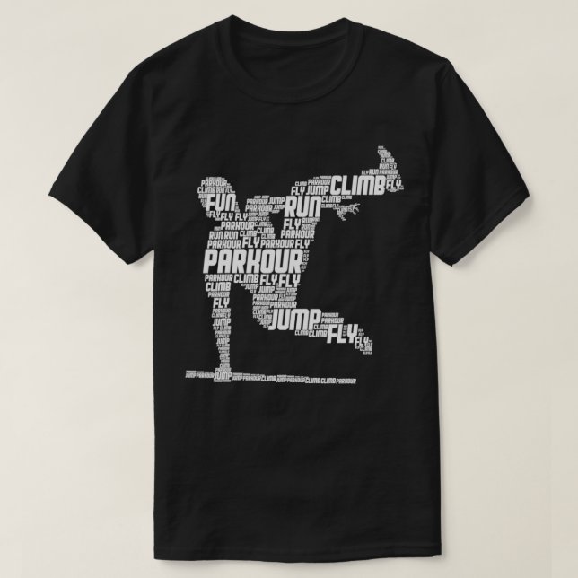 Parkour Freerunner Freerunning Traceur Kids Men Bo T-Shirt (Design Front)