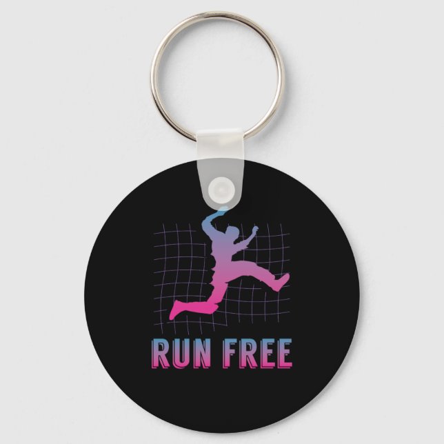 Parkour Freerunning Free Running Key Ring (Front)