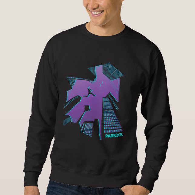 Parkour freerunning freestyle acrobatics extreme s sweatshirt (Front)