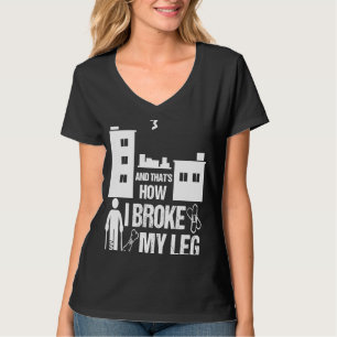 Parkour Leg Surgery Recovery Broken Leg Story Kid T-Shirt