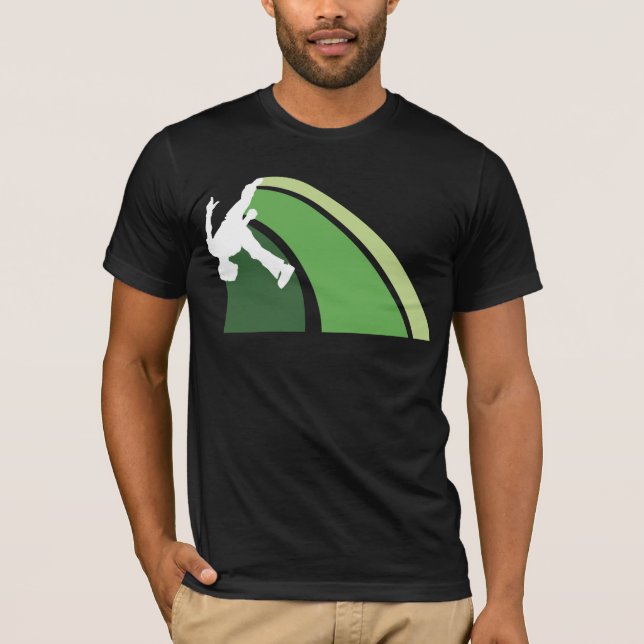 Parkour lines green T-Shirt (Front)
