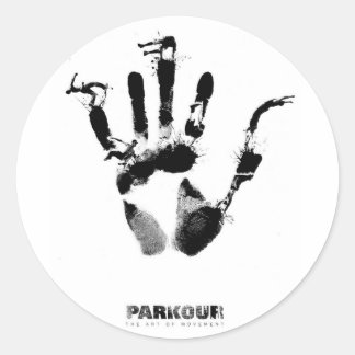Parkour Poster Classic Round Sticker