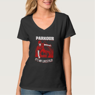 Parkour Run Jump Freerunning Obstacle Course Acrob T-Shirt