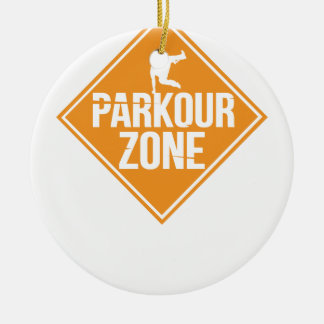 Parkour Runaway Extreme Sports Stunt Free Running Ceramic Tree Decoration