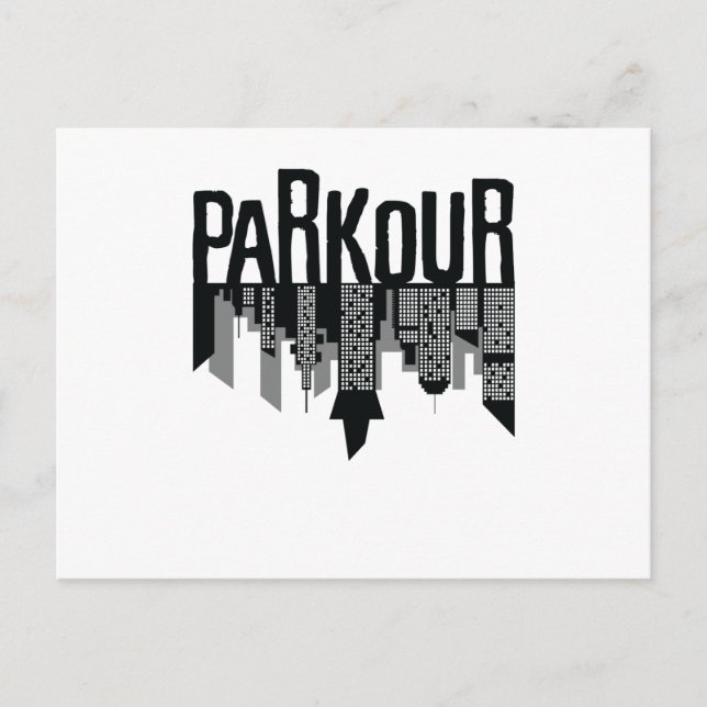 Parkour Skyline Postcard (Front)