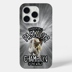 Parkour Squirrel - funny freerunning iPhone 15 Pro Case