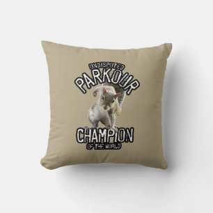 Parkour Squirrel - funny freerunning Cushion
