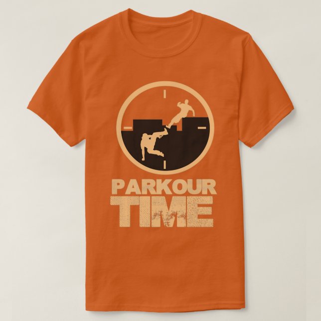 Parkour Time Free Running Gifts T-Shirt (Design Front)