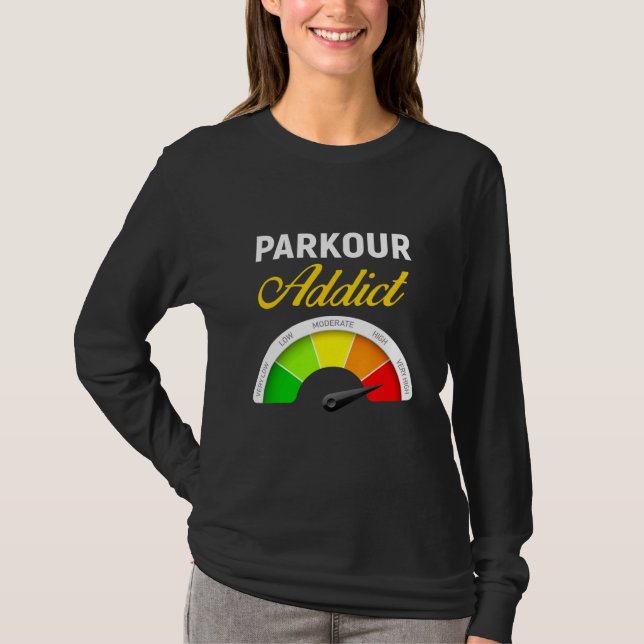 Parkour Traceur Free Running Extreme Sport T-Shirt (Front)
