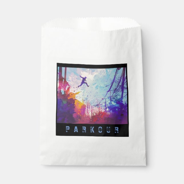 Parkour Urban Free Running Free Styling Party Favour Bags (Front)