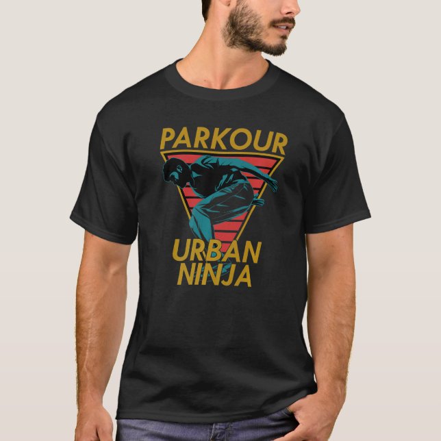 Parkour Urban Ninja   T-Shirt (Front)