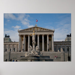 Parlament, Wien Österreich Poster