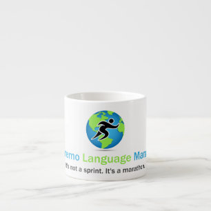 Parleremo Language Marathon Logo Espresso Cup