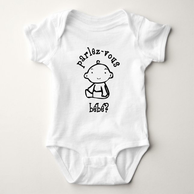 Parlez-Vous Bébé? Baby Bodysuit (Front)