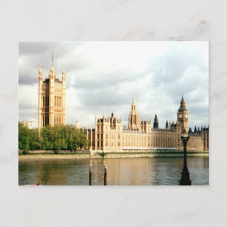 Parliament, Big Ben , Thames River Landscape Postcard