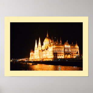 Parliament building in Budapest Poster