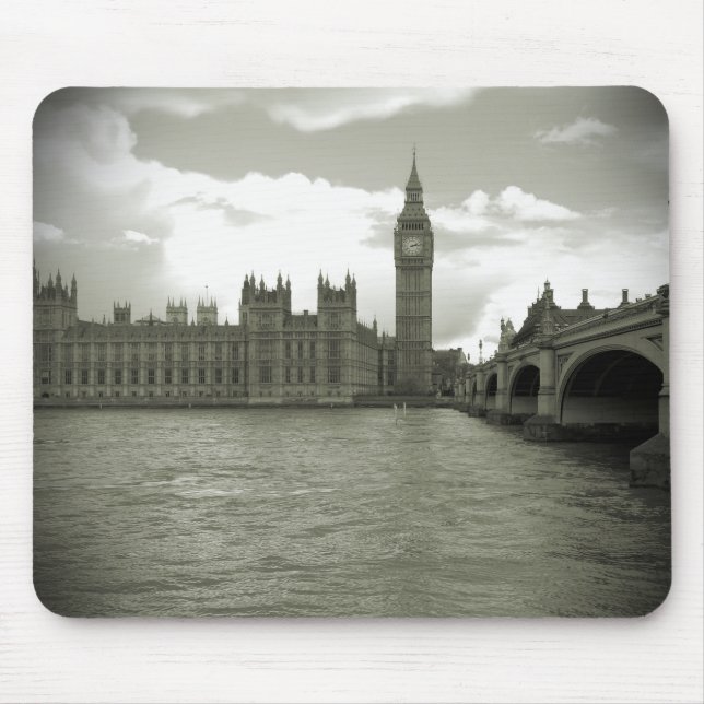 Parliament - Elizabeth Tower - Big Ben Mousepad (Front)