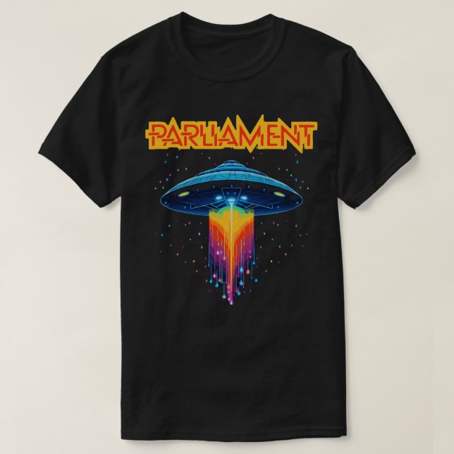 Parliament Funkadelic Retro Mothership  Rock Funk  T-Shirt (Design Front)