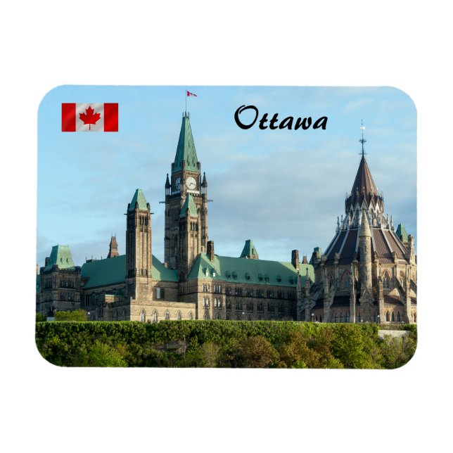 Parliament Hill in Ottawa Magnet (Horizontal)
