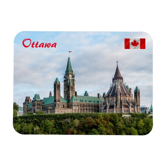 Parliament Hill in Ottawa Magnet (Horizontal)