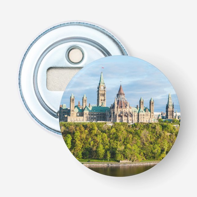 Parliament Hill in Ottawa - Ontario, Canada Bottle Opener (Front)