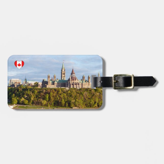 Parliament Hill in Ottawa - Ontario, Canada Luggage Tag (Front Horizontal)