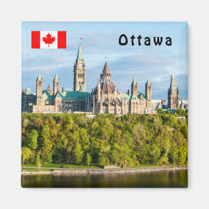 Parliament Hill in Ottawa - Ontario, Canada Magnet
