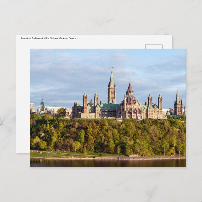 Parliament Hill in Ottawa - Ontario, Canada Postcard (Front/Back)