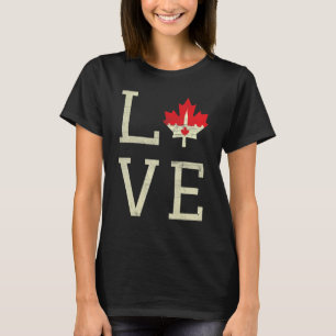 Parliament Love Canada Day Maple Proud Canadian Fl T-Shirt