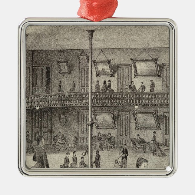 Parlours of the Arlington, Ocean Grove, NJ Metal Tree Decoration (Front)