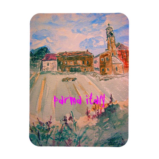 parma italy art magnet (Vertical)