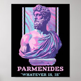Parmenides Stoic Philosophy Y2k Aesthetic Retro 20 Poster
