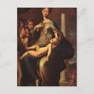 Parmigianino Madonna mit dem langen Hals Madonna w Postcard