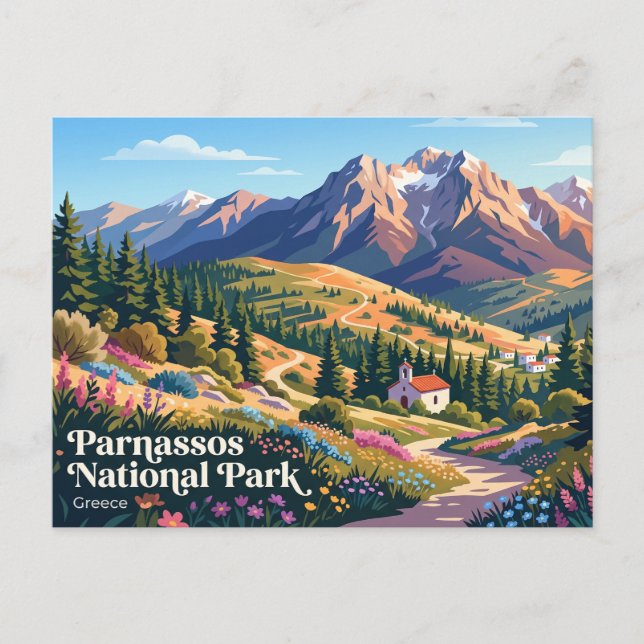 Parnassos National Park Greece Postcard (Front)