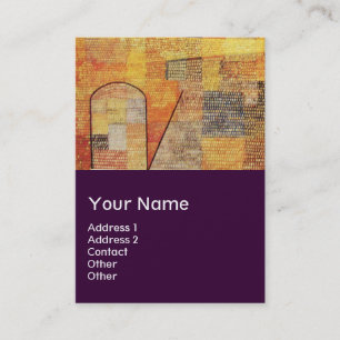 PARNASSUS / ABSTRACT,purple Business Card