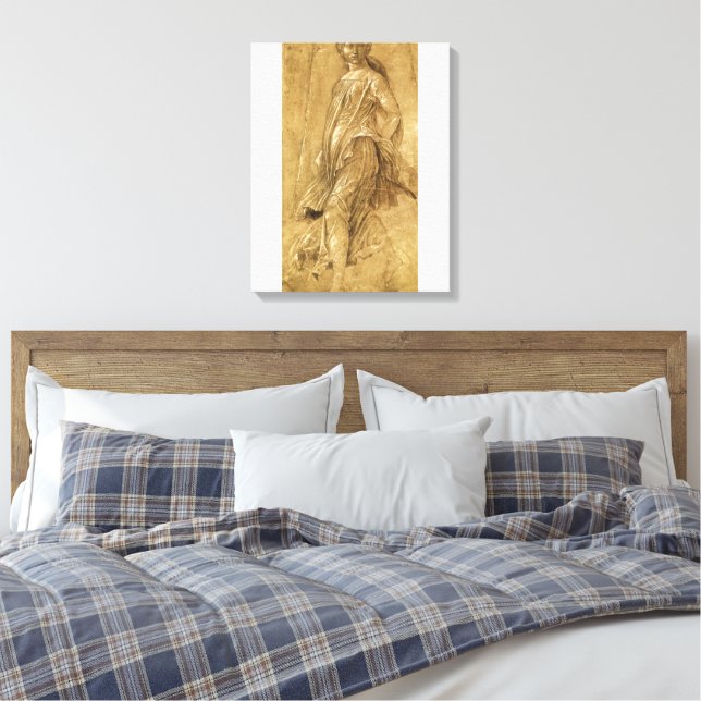 Parnassus, Dancing Muse by Andrea Mantegna Canvas Print (Insitu(Bedroom))