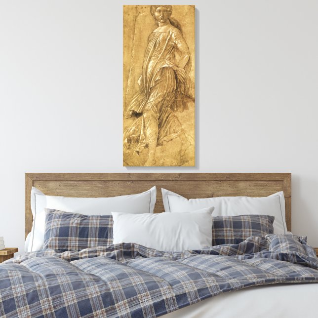 Parnassus, Dancing Muse by Andrea Mantegna Canvas Print (Insitu(Bedroom))