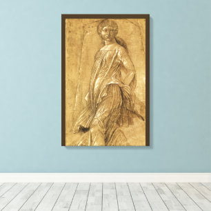 Parnassus, Dancing Muse by Andrea Mantegna Canvas Print