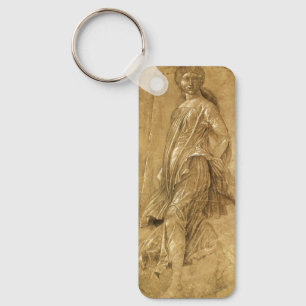 Parnassus, Dancing Muse by Andrea Mantegna Key Ring