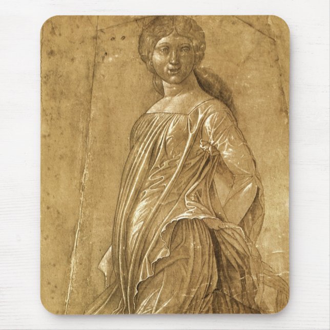 Parnassus, Dancing Muse by Andrea Mantegna Mouse Pad (Front)