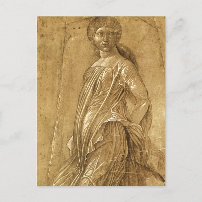 Parnassus, Dancing Muse by Andrea Mantegna Postcard (Front)